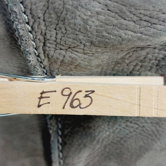 Ecco Taupe Tan Leather Slip On Block Heel Side Zip Ankle Boots E963 - Picture 12 of 12